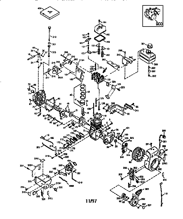 Craftsman 536888600 replacement parts diagram