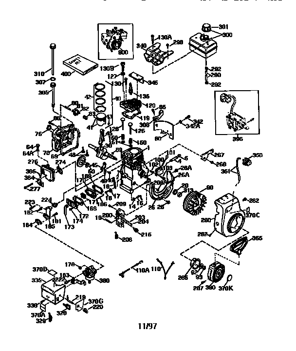Craftsman 536886141 replacement parts diagram