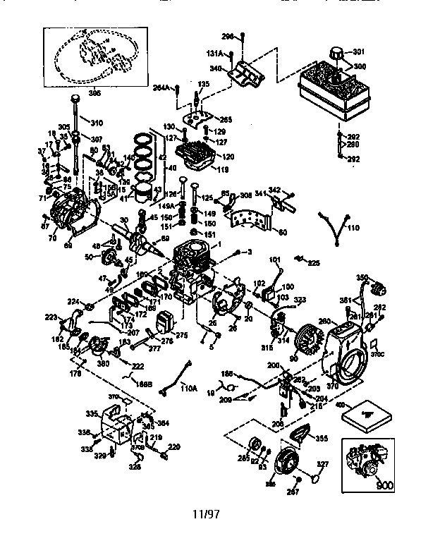 Craftsman 536886190 replacement parts diagram