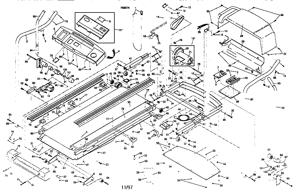 Proform PFTL40070 unit parts diagram