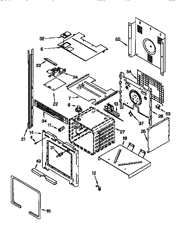 Whirlpool RBD275PDQ1 upper oven diagram