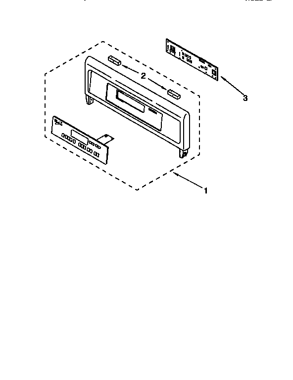 Whirlpool RBD275PDQ1 control panel diagram