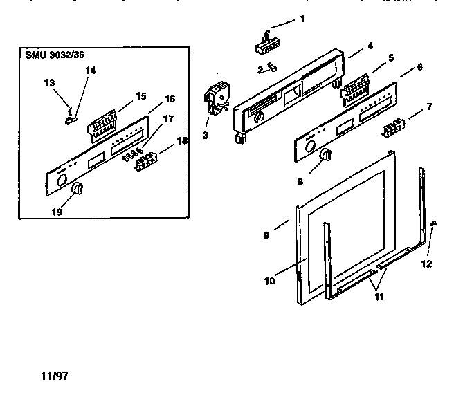 Bosch SMU2046 outer door diagram