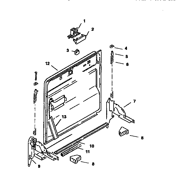 Bosch SMU2046 inner door diagram