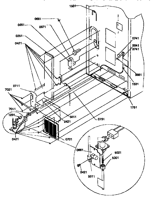 Kenmore 59677275790 cabinet back diagram