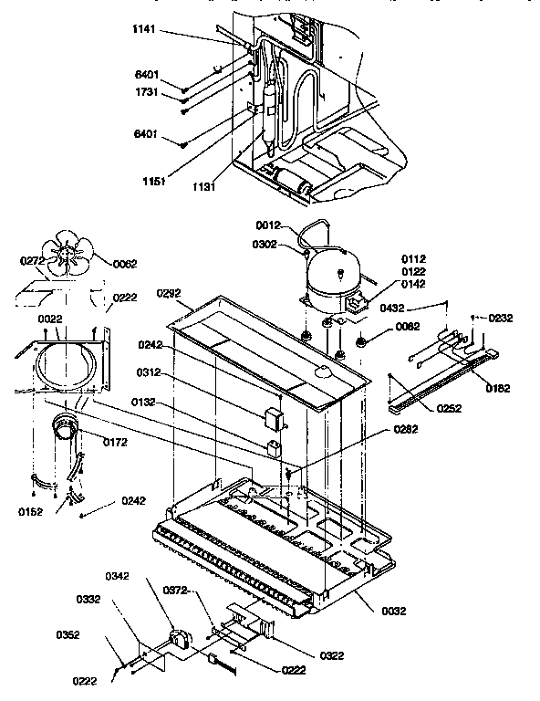 Kenmore 59677275790 machine compartment assembly diagram