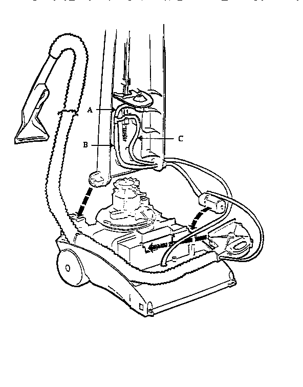 Eureka 2450A-2 tubing diagram