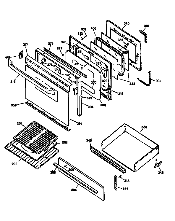 Kenmore 36275675690 door diagram