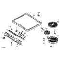 Kenmore 6294576 top assembly diagram