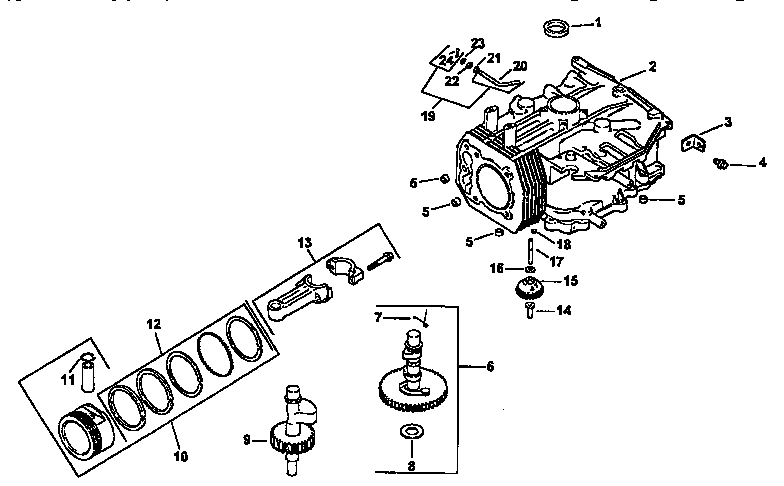 Craftsman 917271041 crankcase diagram