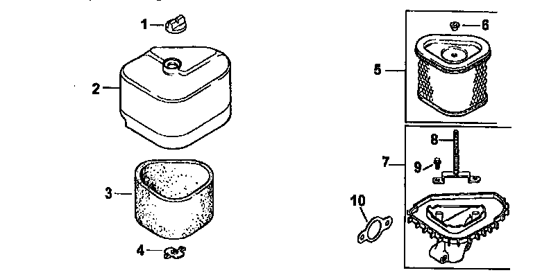 Craftsman 917271041 air intake diagram