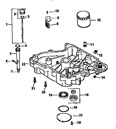 Craftsman 917271041 oil pan/lubrication diagram