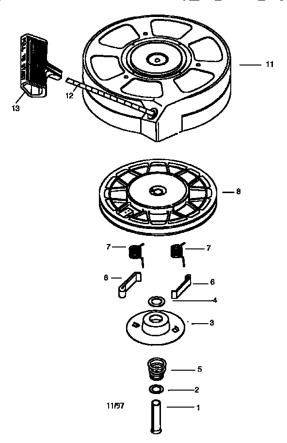 Craftsman 917377425 rewind starter diagram