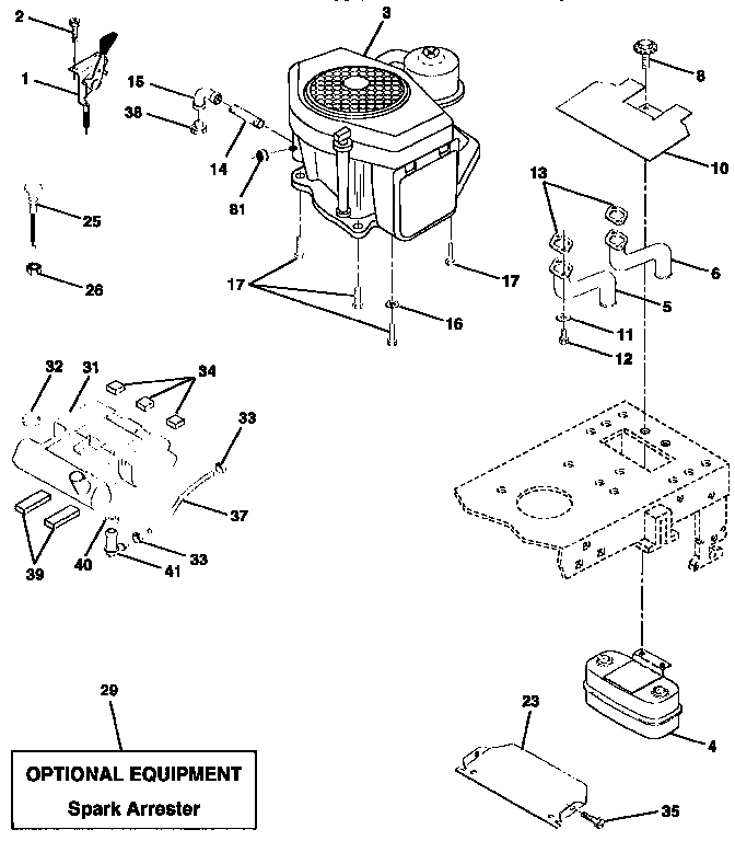 Craftsman 917258693 engine diagram