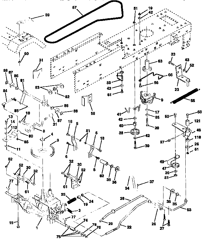 Craftsman 917258684 drive diagram