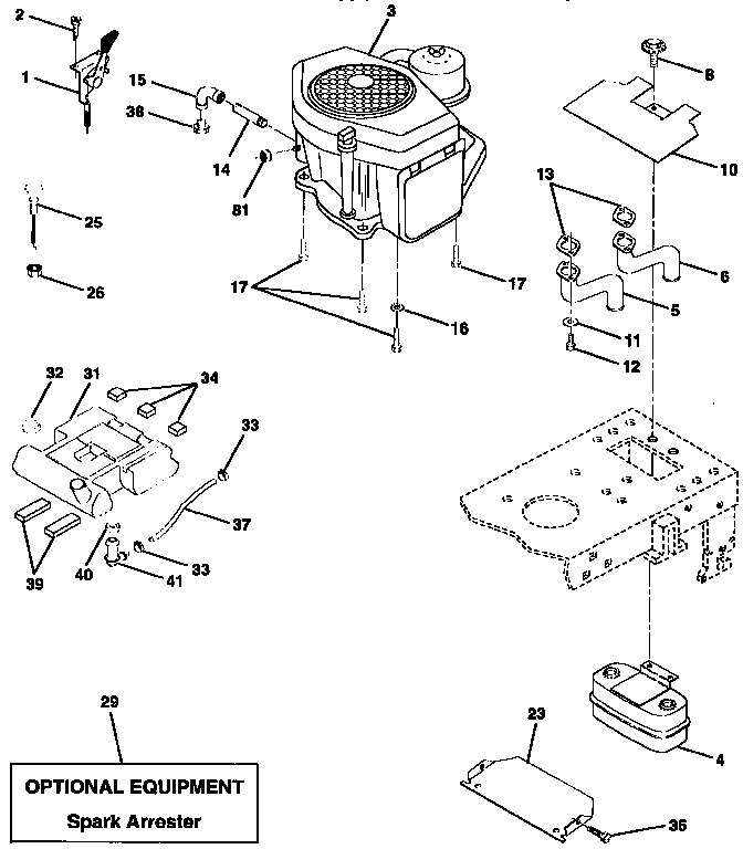 Craftsman 917258684 engine diagram