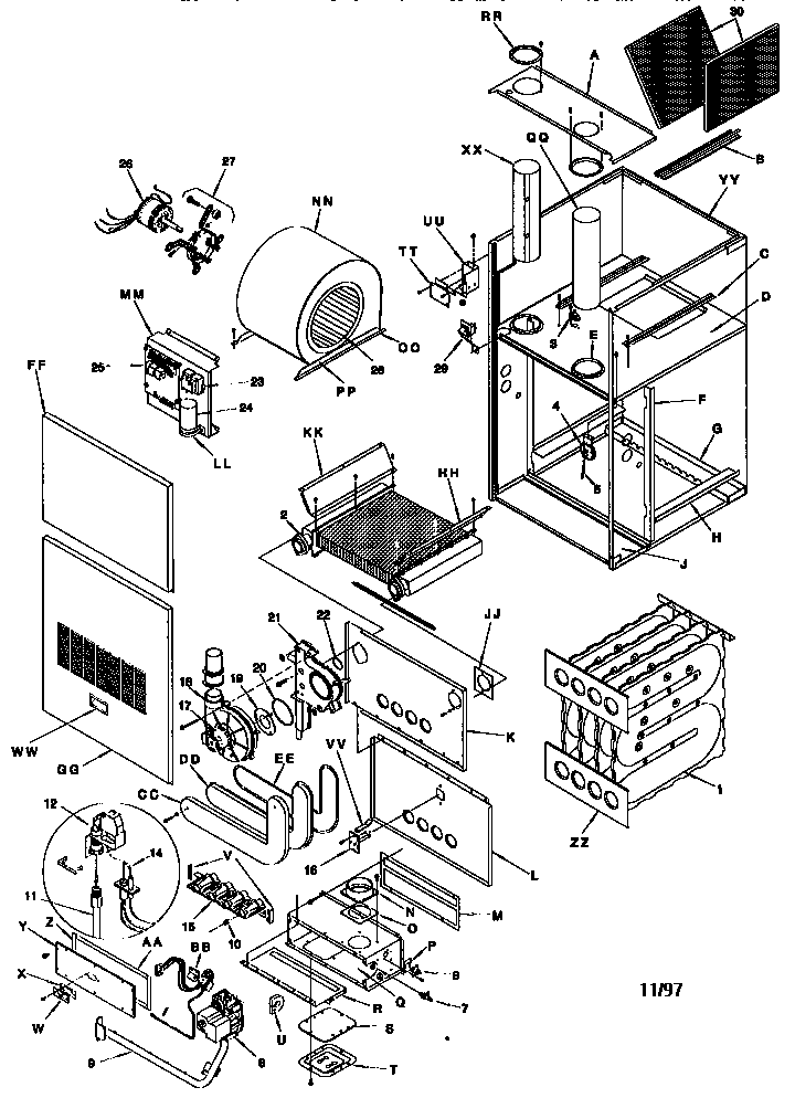 ICP NCGM100EHA3 unit parts diagram