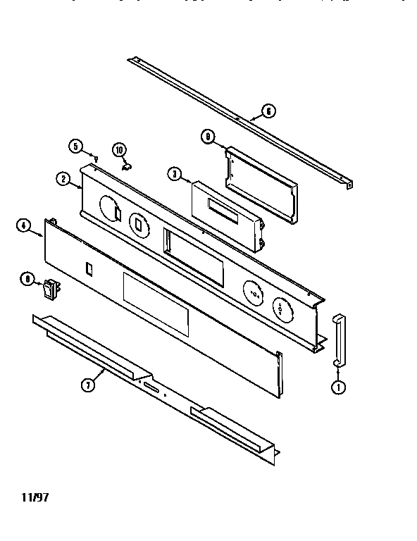 Jenn-Air WM27260W control panel diagram