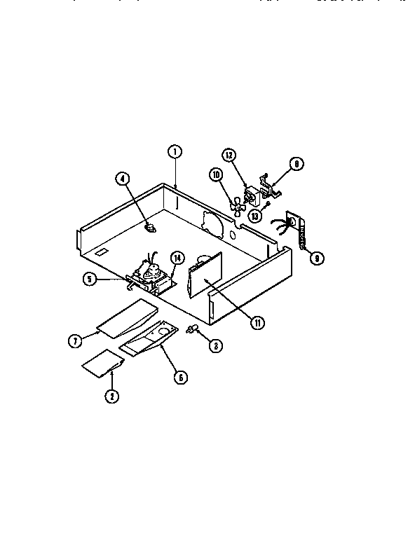 Jenn-Air WM27260W internal controls diagram