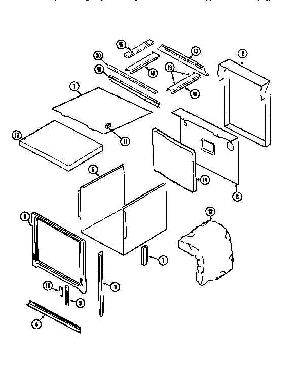 Jenn-Air WM27260W body diagram