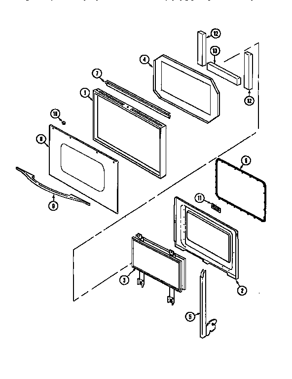 Jenn-Air WM27260W door diagram