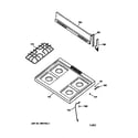 GE JGBS03PPA1WH cooktop diagram