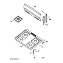 GE JGBS04PEA1WH cooktop diagram