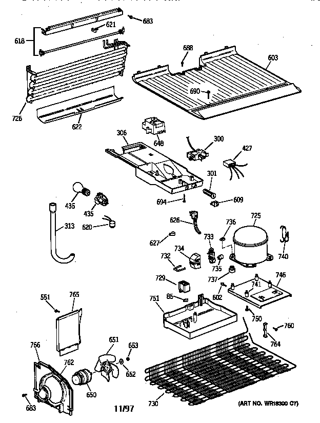 GE CTH14CYXRLWH unit parts diagram