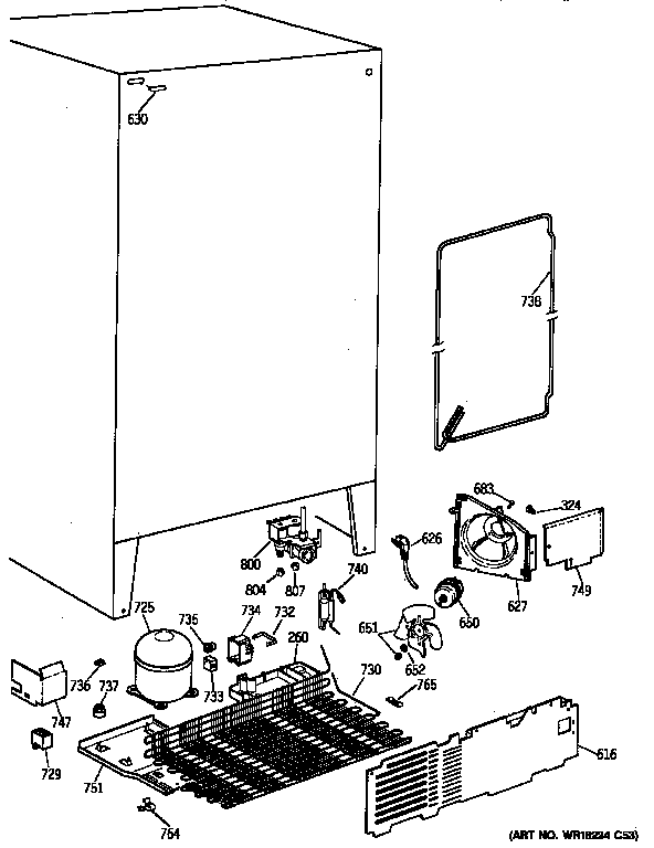 Kenmore 36358251890 unit parts diagram