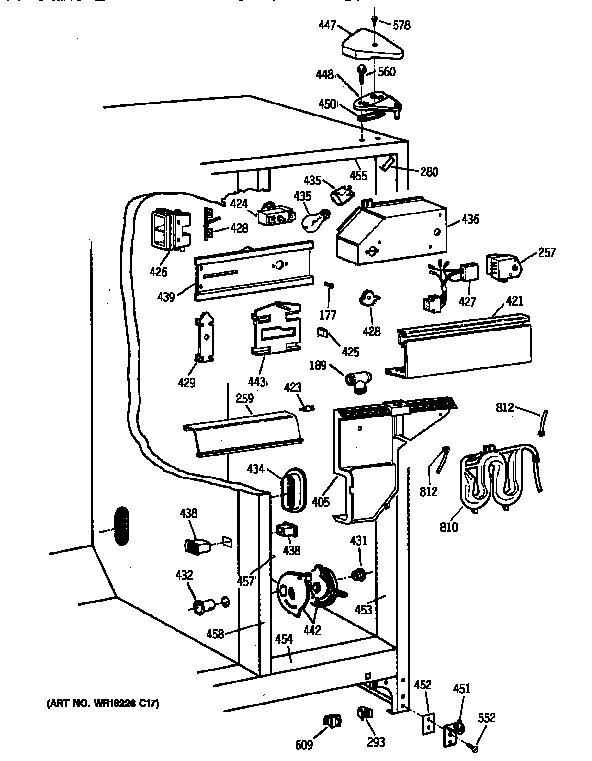 Kenmore 36358577890 fresh food section diagram