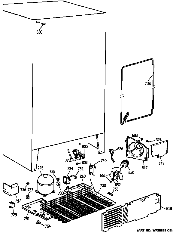 Kenmore 36348042890 unit parts diagram