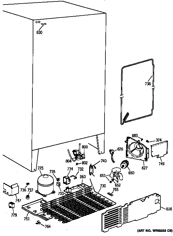 Kenmore 36348047890 unit parts diagram