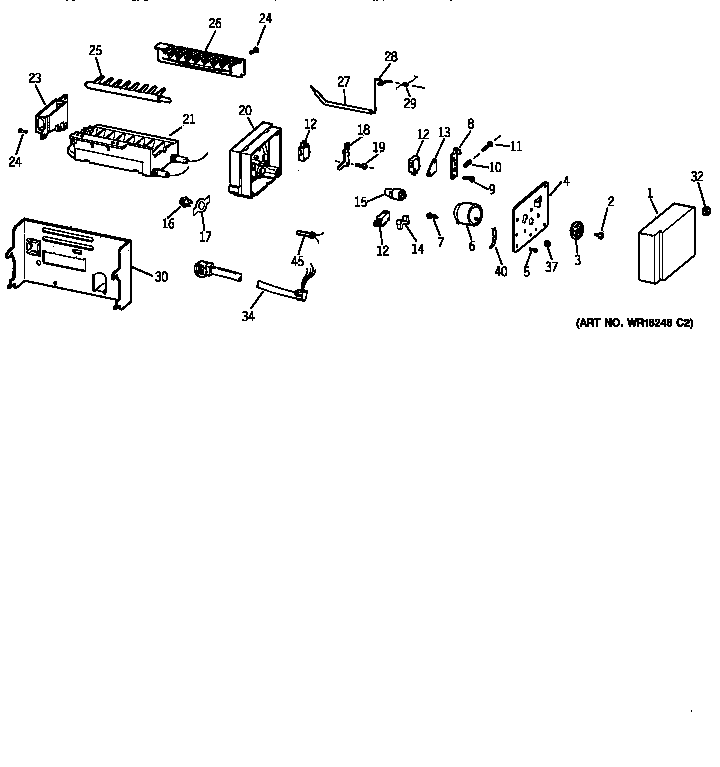 Kenmore 36358892890 icemaker wr30x0328 diagram