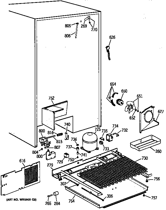 Kenmore 36358472890 unit parts diagram