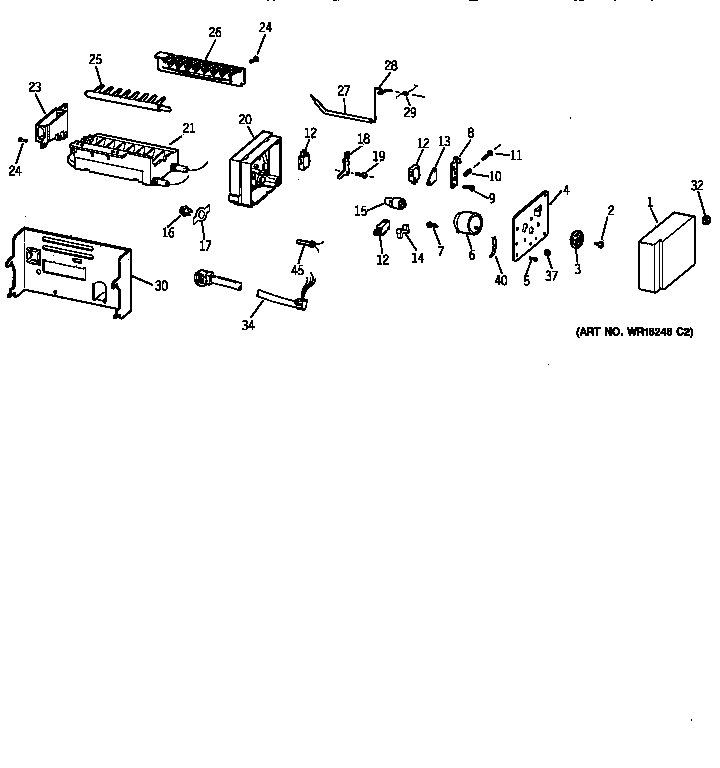 Kenmore 36358472890 icemaker wr30x0328 diagram