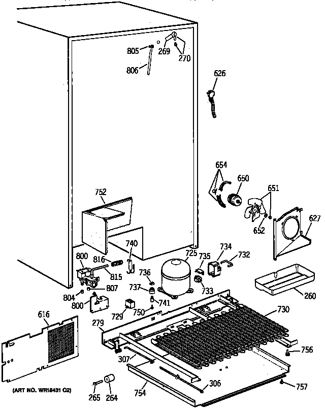 Kenmore 36358475890 unit parts diagram