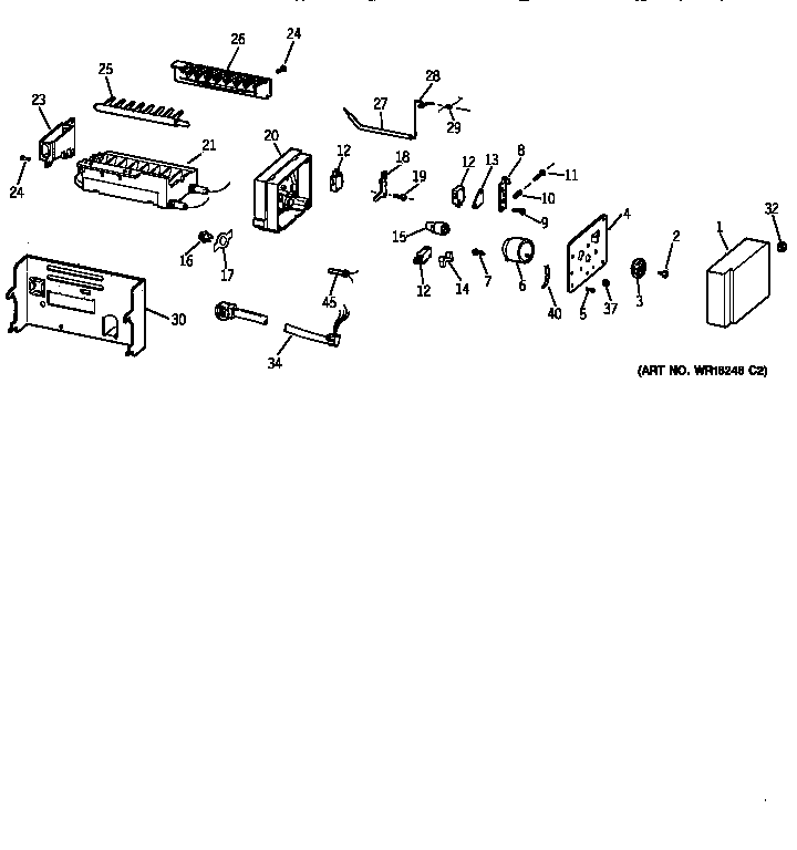 Kenmore 36358475890 icemaker wr30x0328 diagram