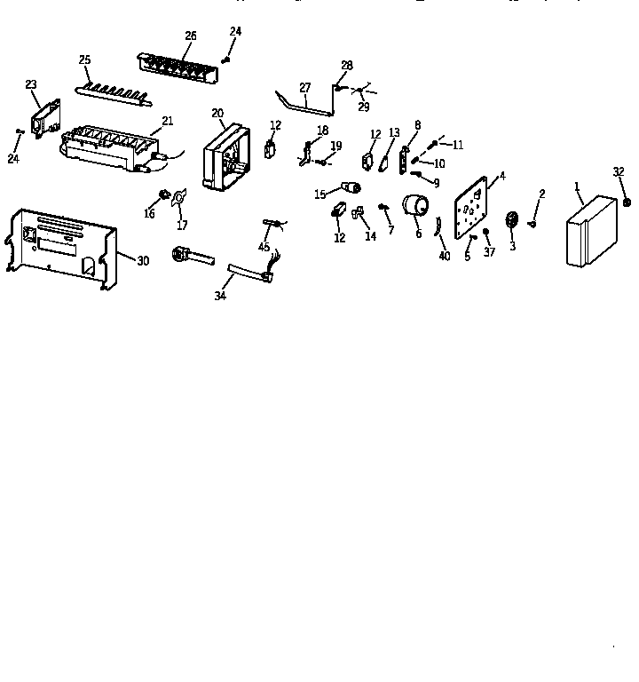 Kenmore 36358477890 icemaker wr30x0328 diagram