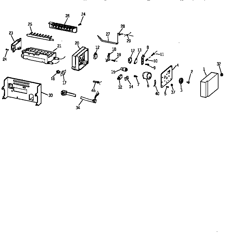 Kenmore 36358485890 icemaker wr30x0328 diagram