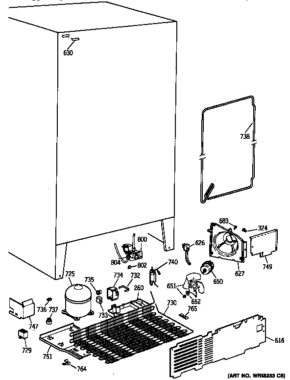 Kenmore 36358042890 unit parts diagram