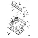 GE JBS03V4 control panel & cooktop diagram
