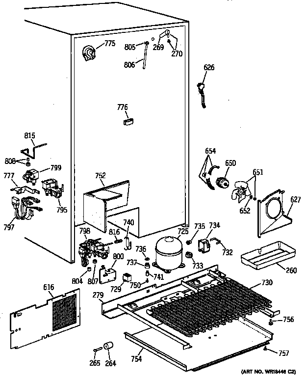 GE TFX30PPZCWW unit parts diagram