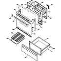 GE JBP26WY2 door & drawer parts diagram