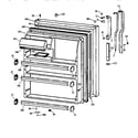 GE TBX21IAZHRAA fresh food door diagram