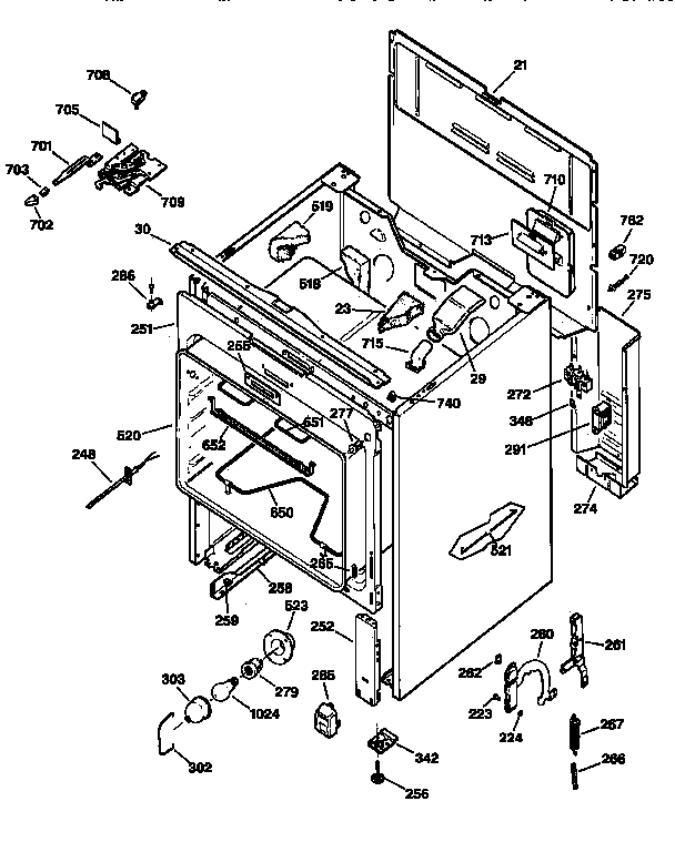 GE JBP79AY2 body parts diagram