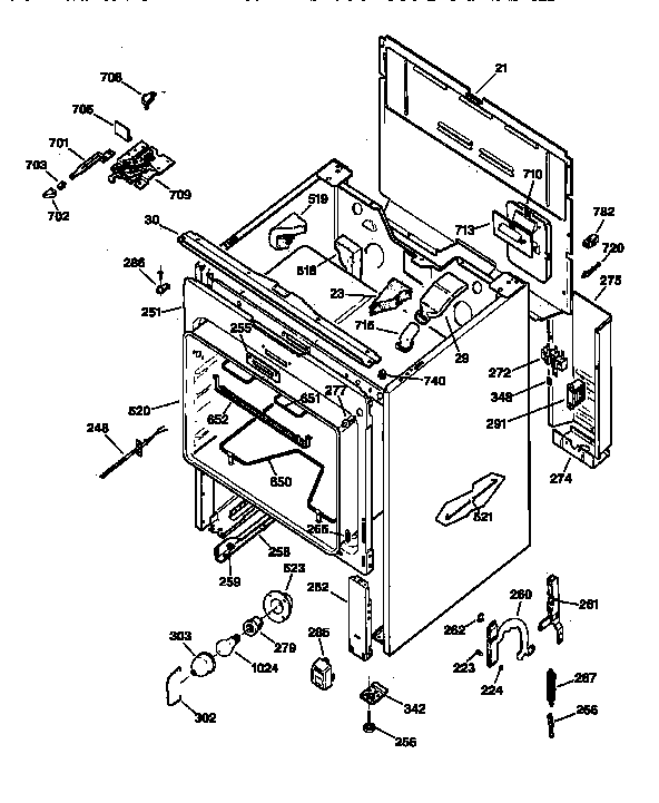 GE JBP79WY2 body parts diagram