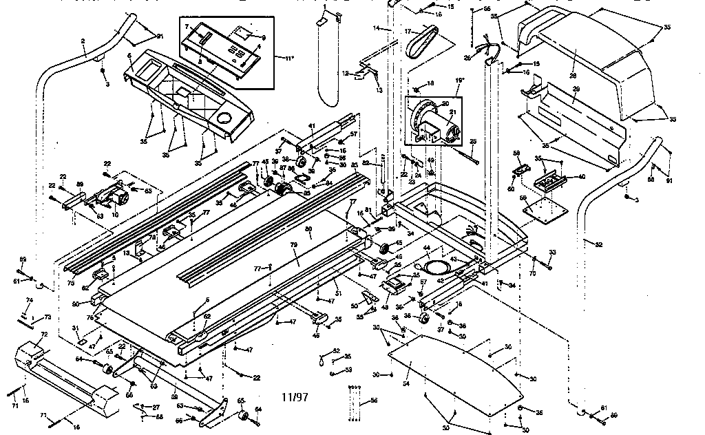 Proform PFTL52570 unit parts diagram