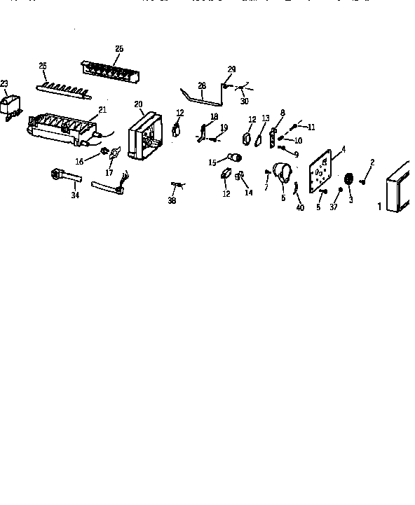 Kenmore 36368287891 icemaker wr30x0327 diagram