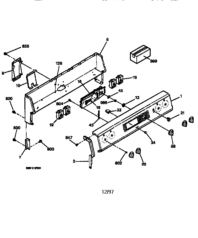 GE JBP23BY1AD control panel diagram