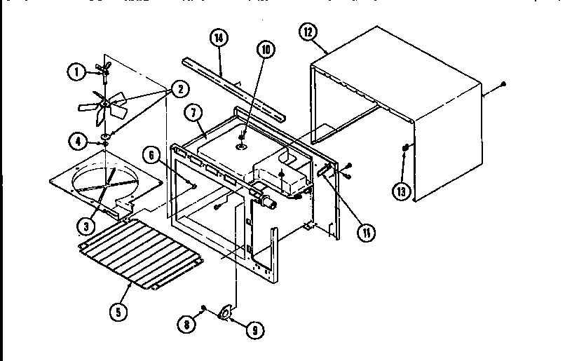 Jenn-Air WM2720B/M167B body-upper diagram